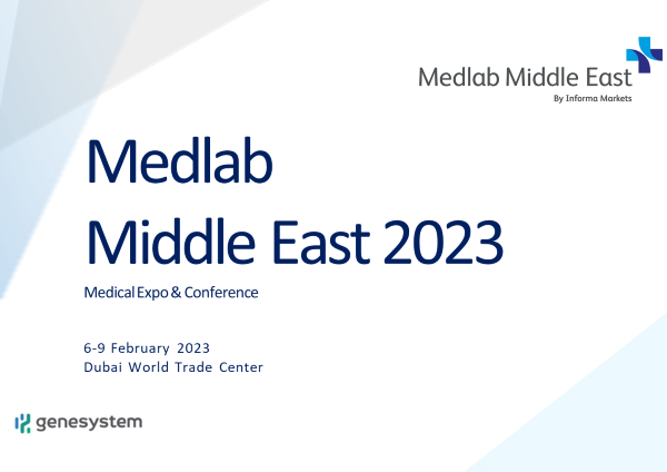 Meet us at Medlab 2023, Dubai